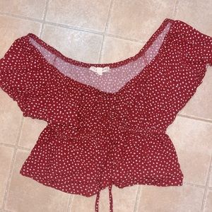 LA hearts floral shirt